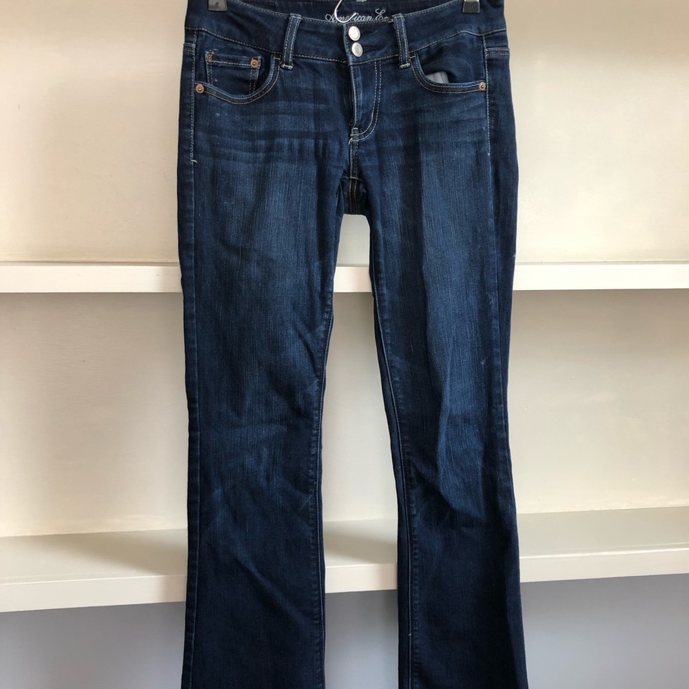 Dark flared jeans